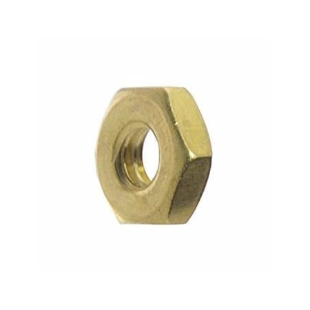 Machine Screw Nut, 5/16-18, Brass, 0.225 In Ht, 100 PK